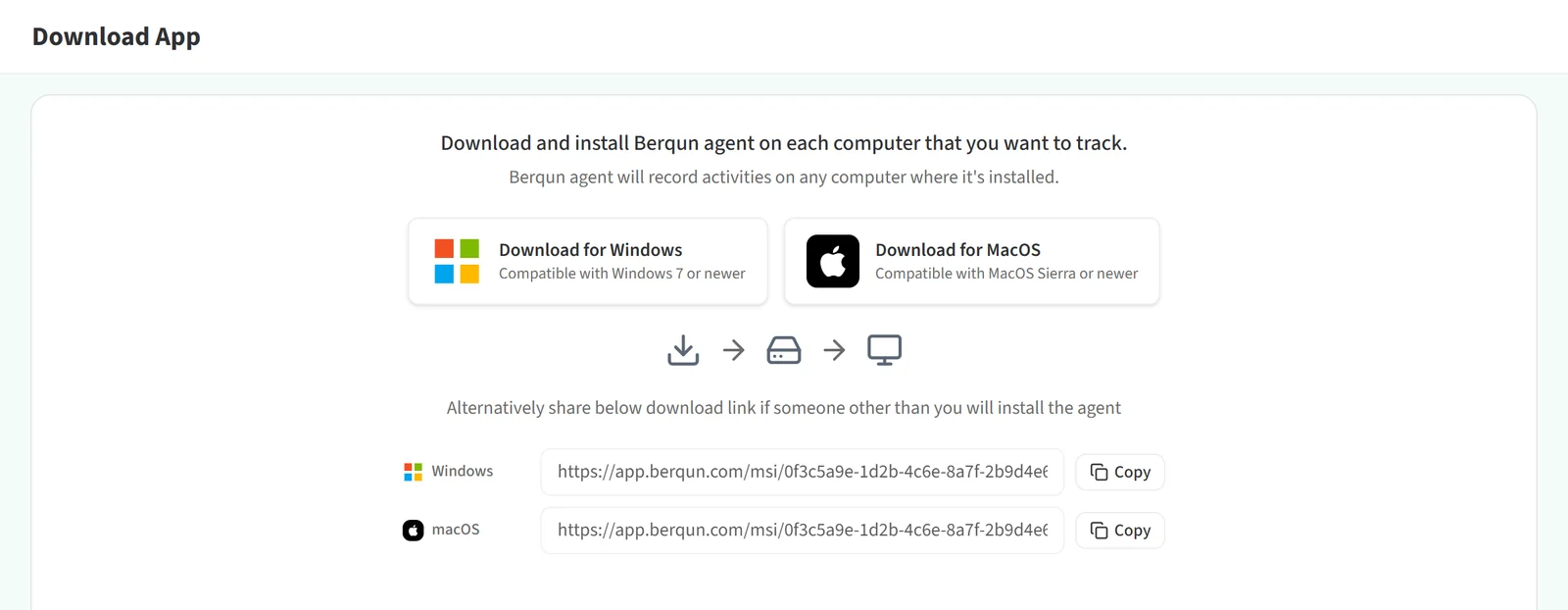 Download App page