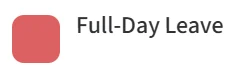 The Full-Day Leave colour