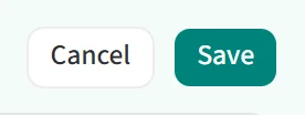 The Cancel and Save buttons