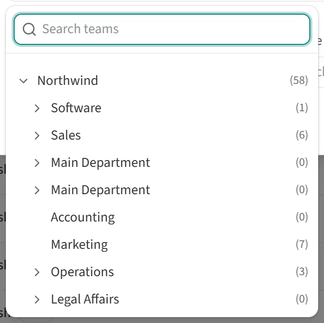 The team picker